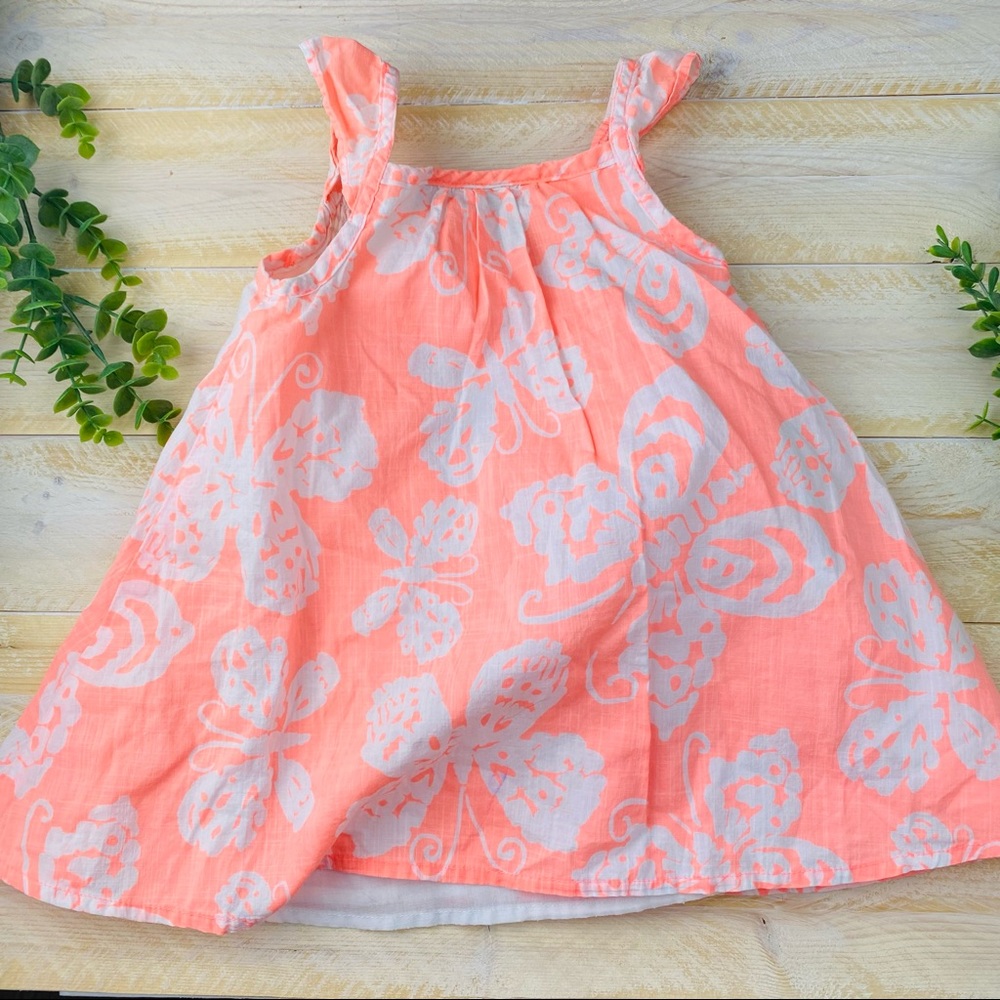 Bright Coral Butterfly Dress